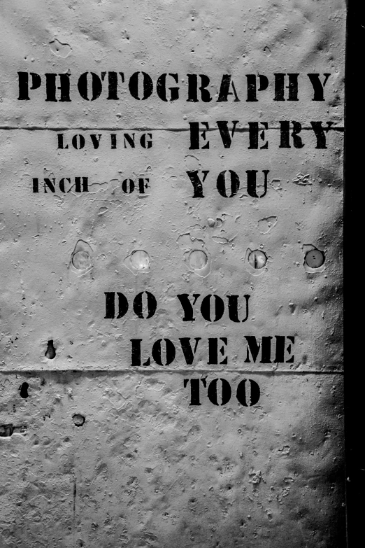 a picture with the words pography love every inch or you do you love me too