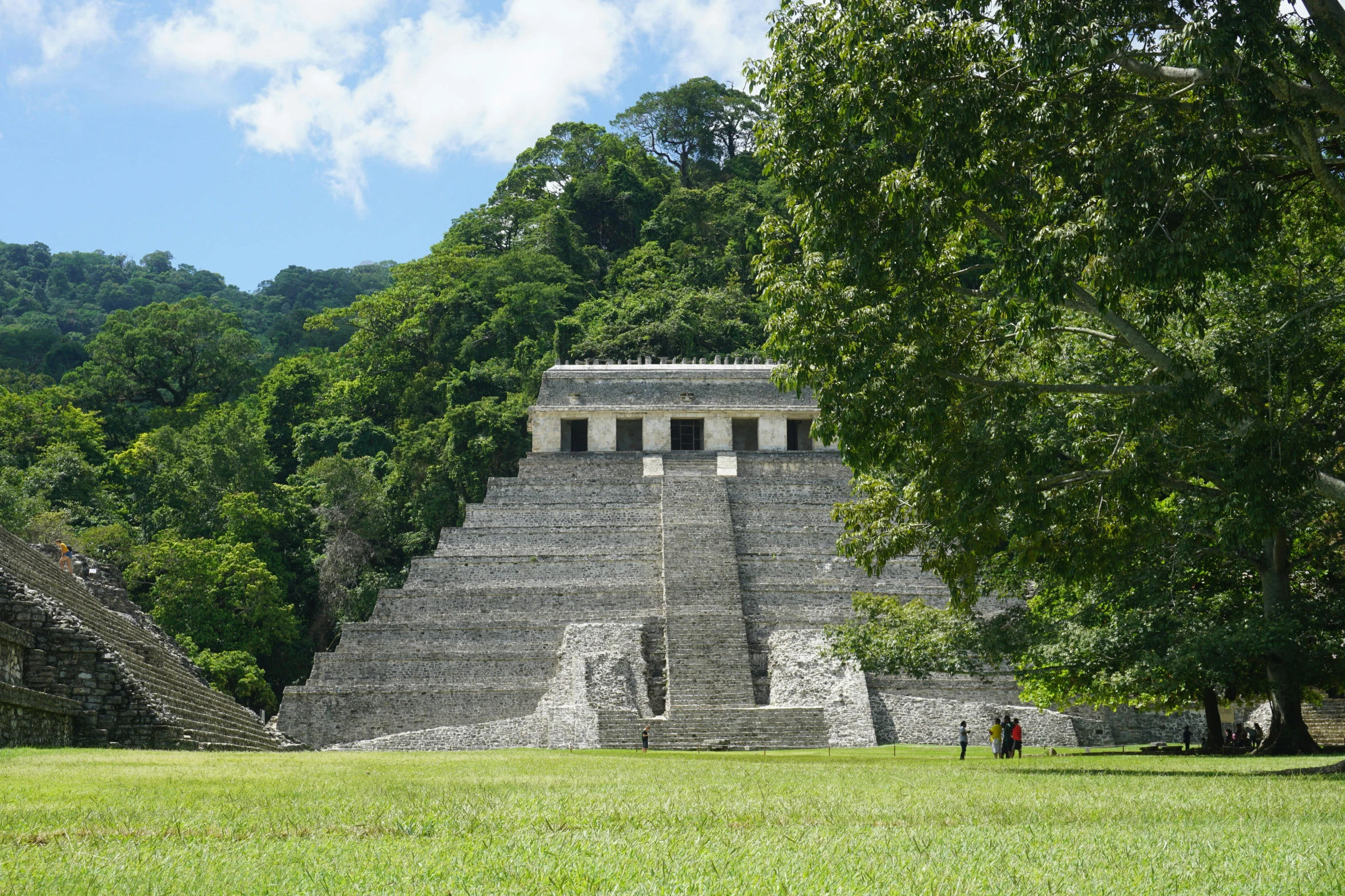 the pyramid is very small in size and includes many steps