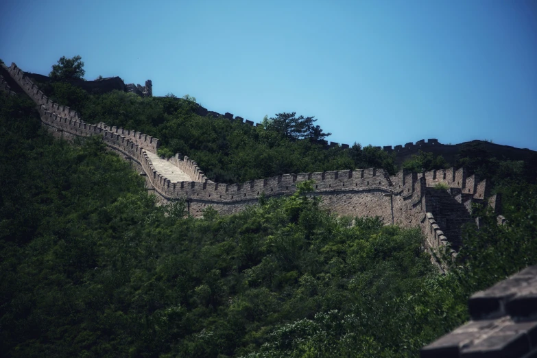 a view of a very large building on a mountain