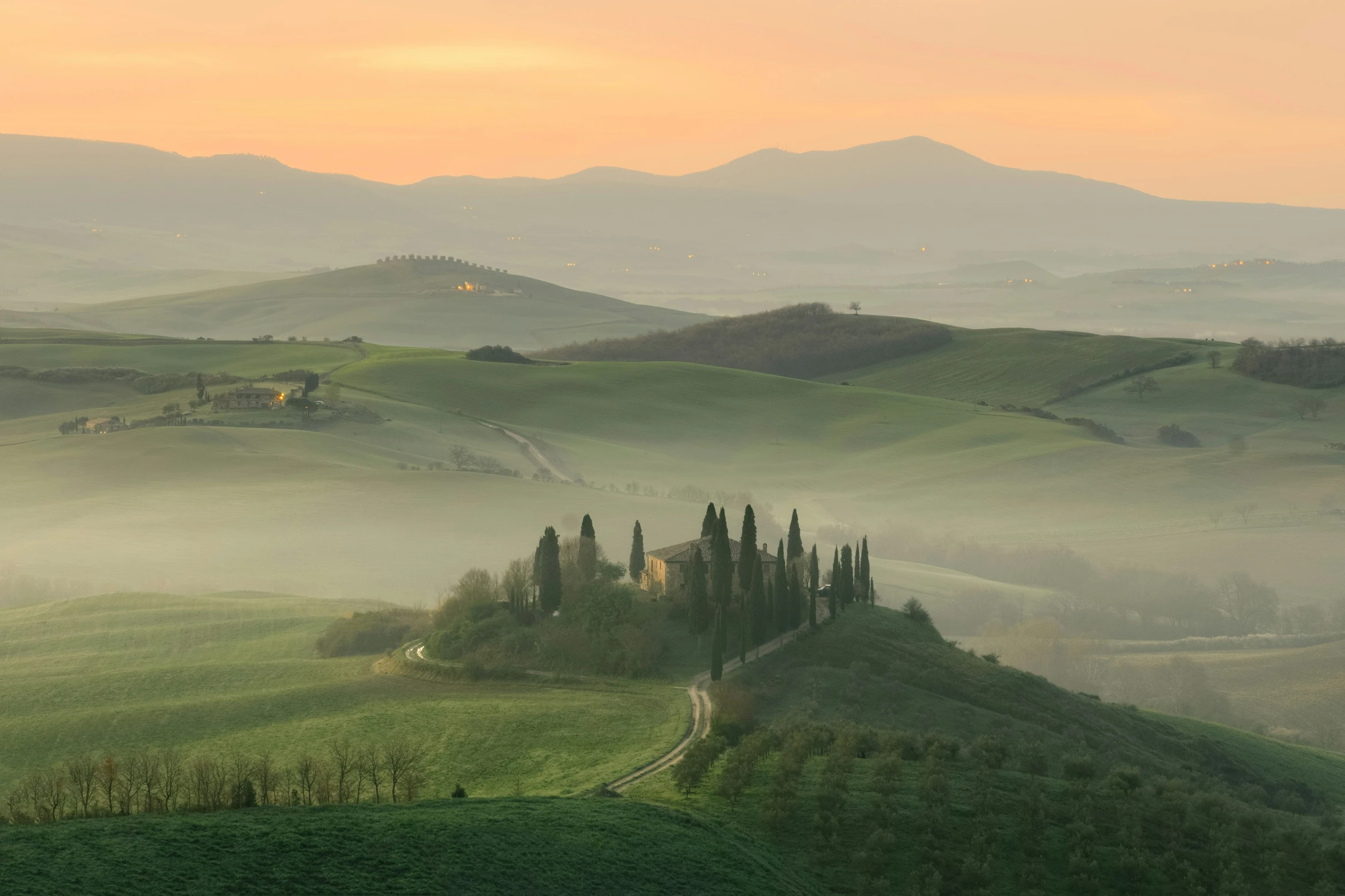 an image of a scenic valley scene during the morning