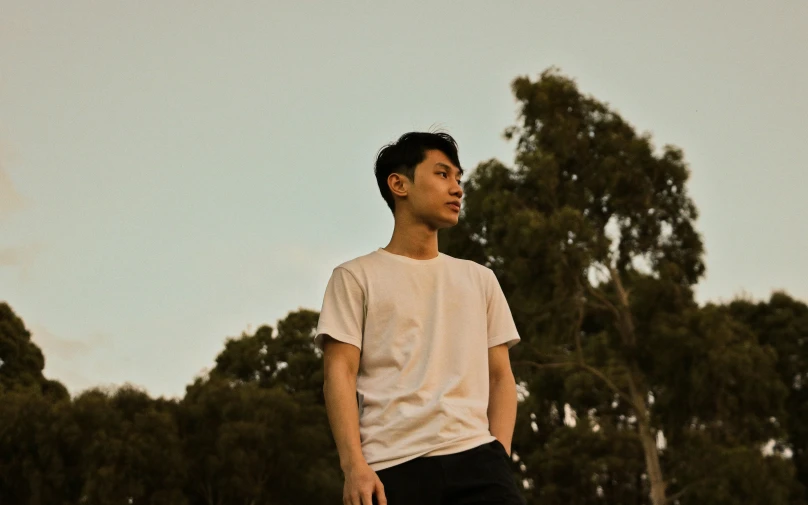 an image of a man about to catch a frisbee