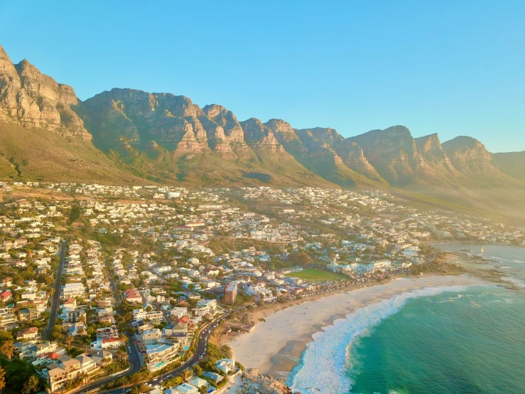 an aerial view of some very nice houses