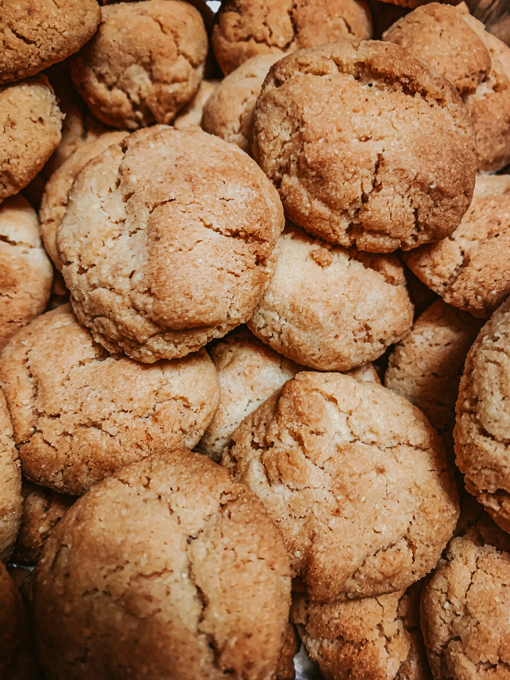 closeup image of freshly baked chocolate cookies