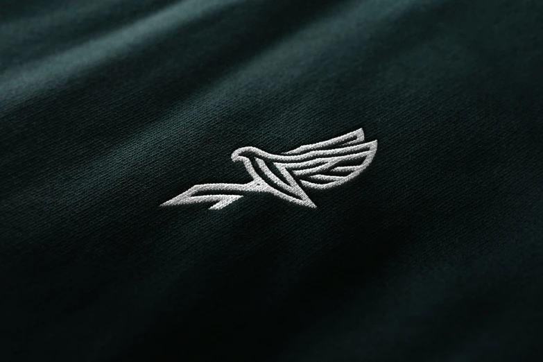 a close up view of the eagle's wings on a black background