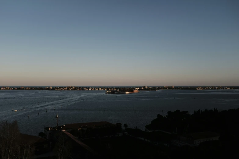 an ocean with some boats in the water