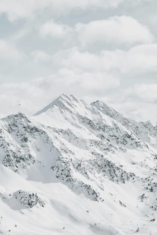 a view of mountains with snow on the top