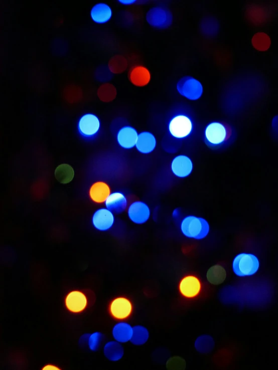 blurred christmas lights as a background