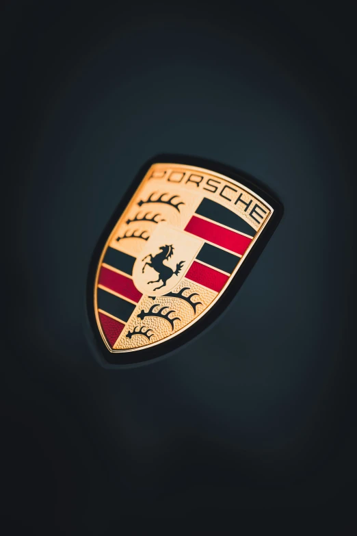 the emblem is the ferrari of the car