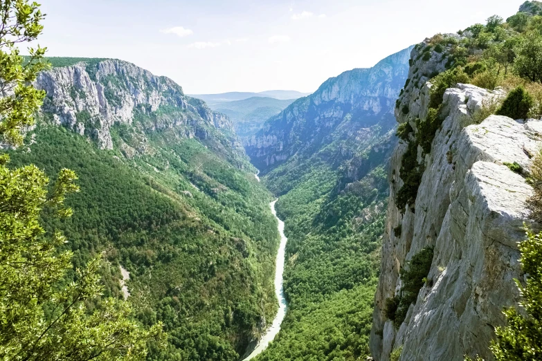 the path is meanders down the mountain side