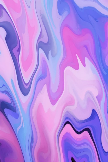 an abstract art painting with purple, blue and pink colors