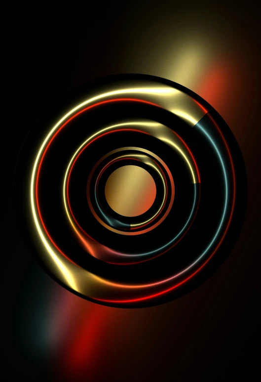 a spiral like design in shades of dark and gold