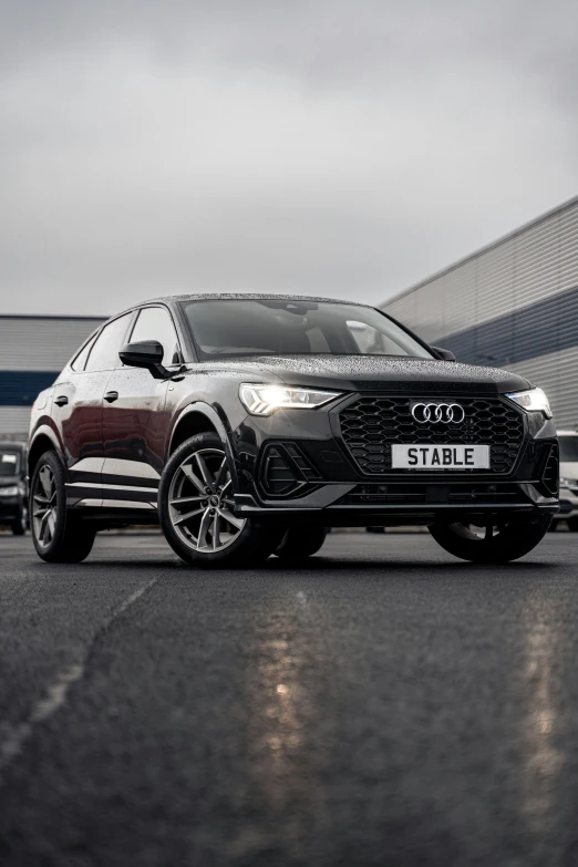 a new audi cav car on the road