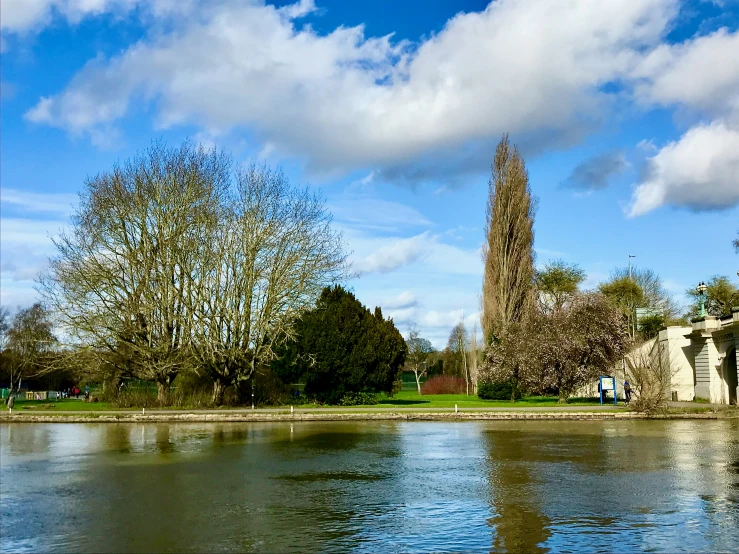 a river that has some water near by