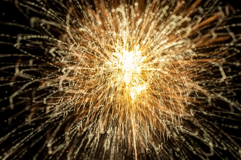 colorful fireworks at night on dark background