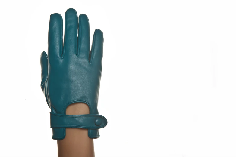 a pair of gloves in leather and a finger for driving