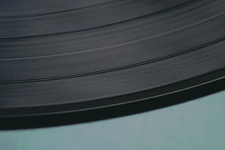 a close up view of a record disc