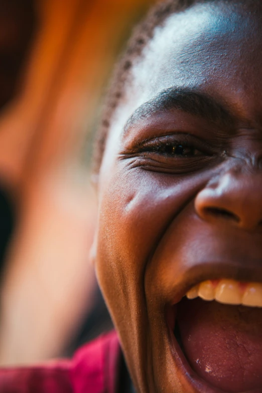 an image of a laughing woman