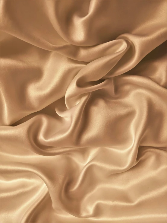 a soft, beige satin like fabric