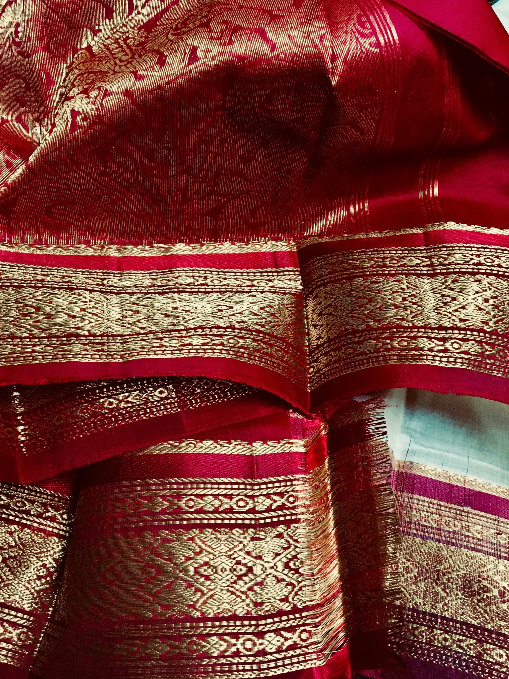 the side of an indian sari
