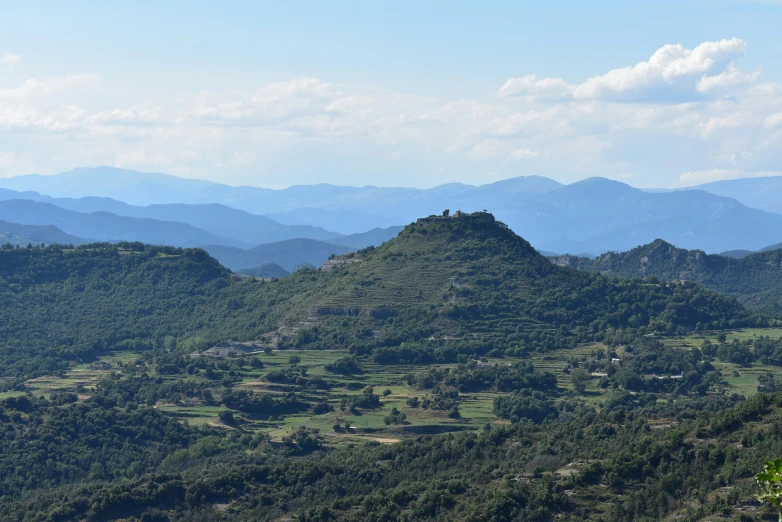 this is a mountain with a large valley in the middle