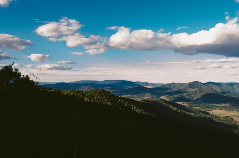 the mountain view from a high vantage of the clouds