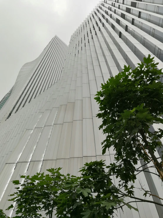 the tallest building in the city has a tall, slender structure