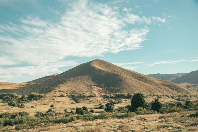 a mountain in the middle of nowhere