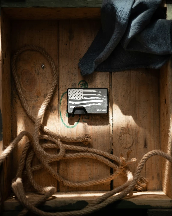 an old fashioned radio is laying on the floor