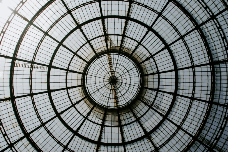 an abstractly designed building roof, taken from the top