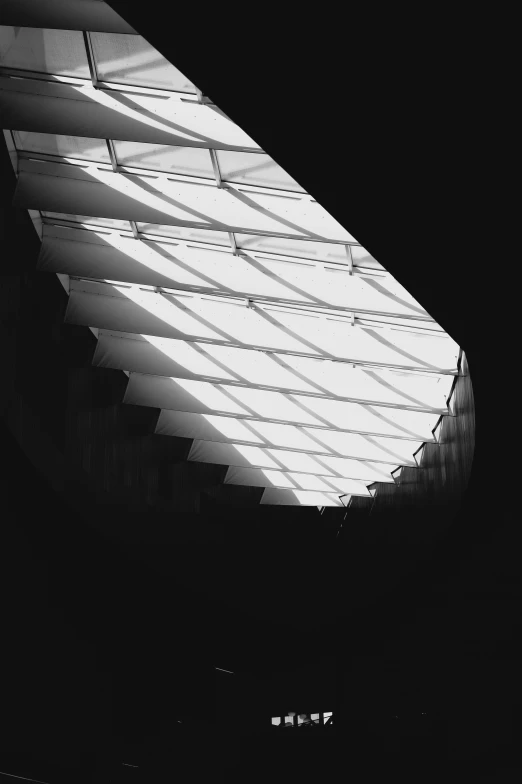 a dark po shows the interior of a building