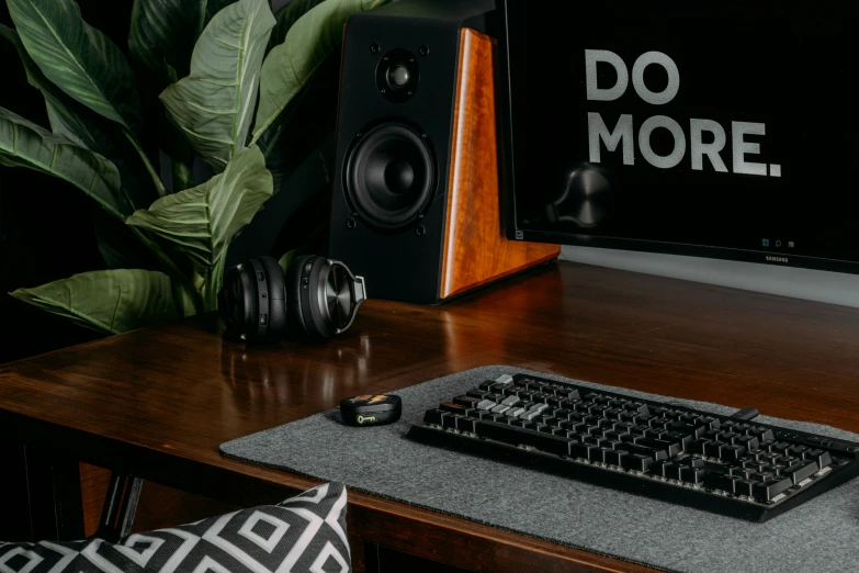 the keyboard is on top of the computer