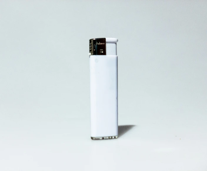 a lighter with a black flame coming out of it