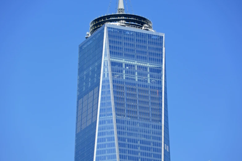 the empire building in new york city viewed from across the river