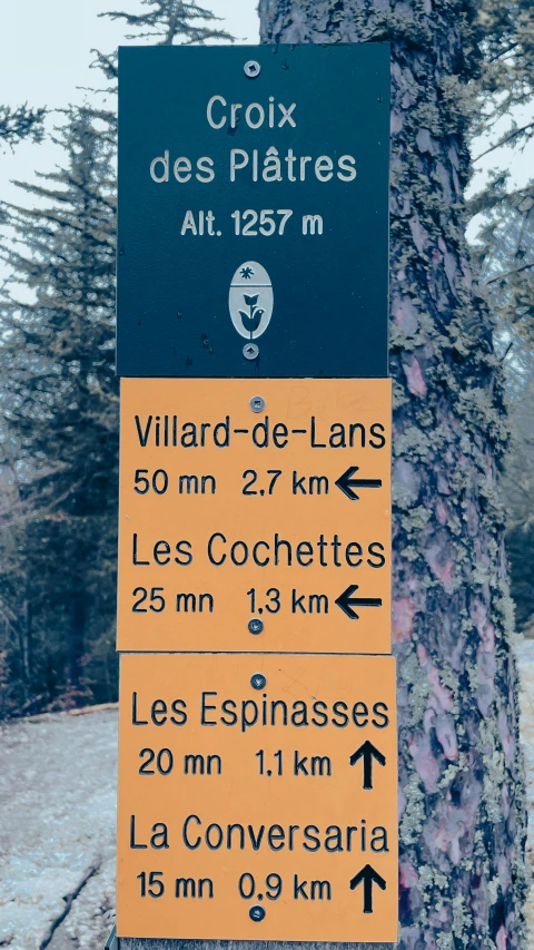 three signs show directions to various destinations on this road