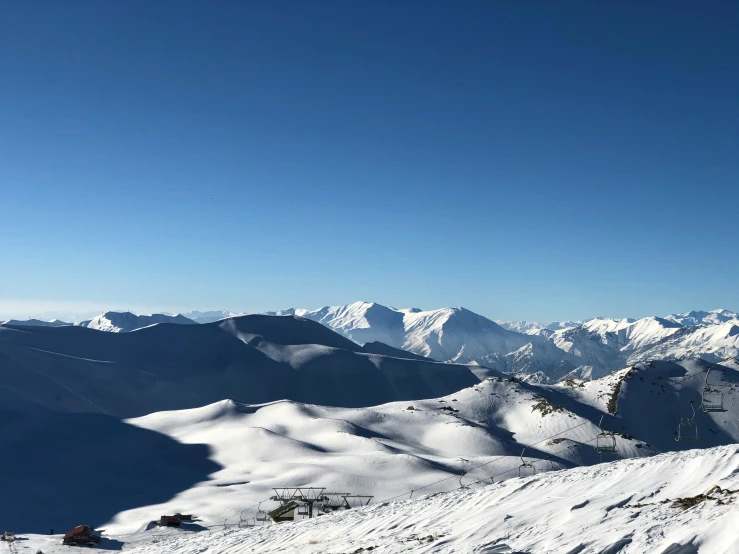 snow covered mountains are visible in the distance