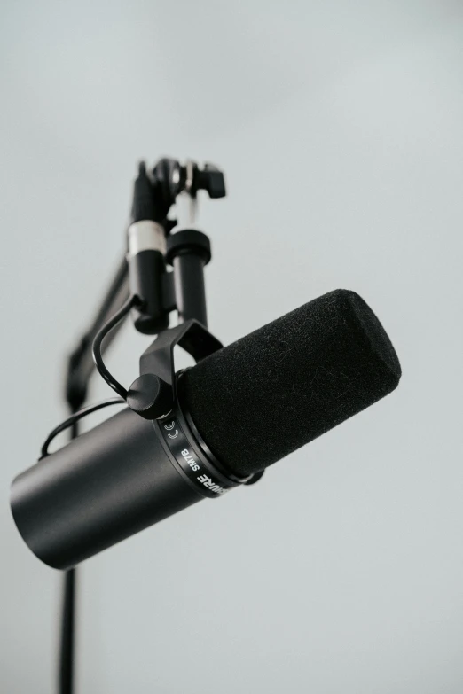 an image of a microphone and microphone stand