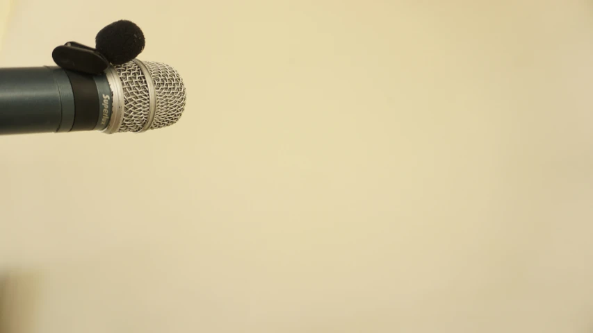 a microphone with a metal wire with a hole in the top