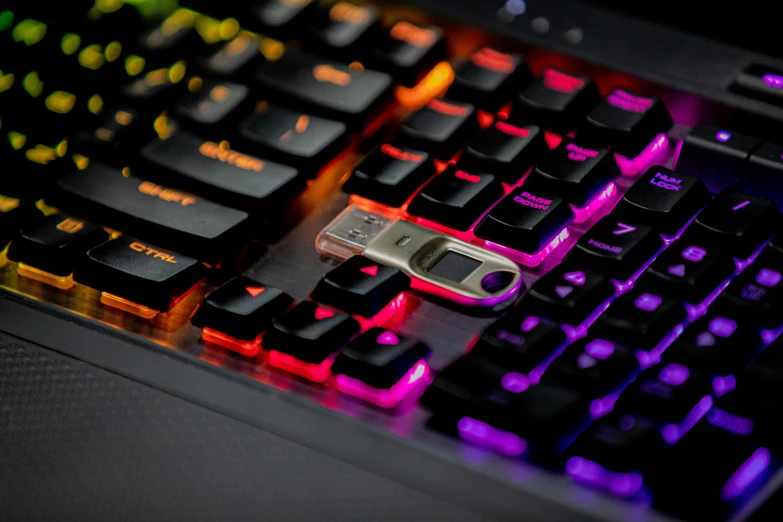 keyboard with two keypads sitting next to each other