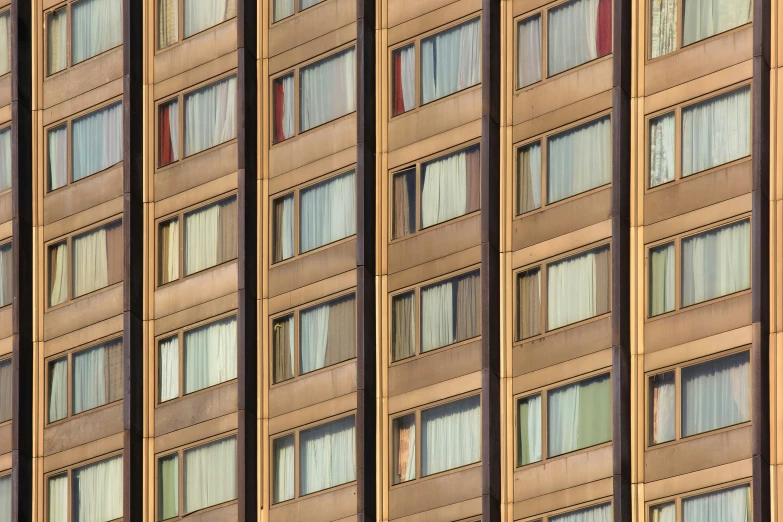 many windows are on a tall building