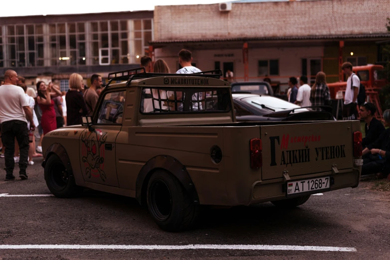 this is an old truck sitting in the street