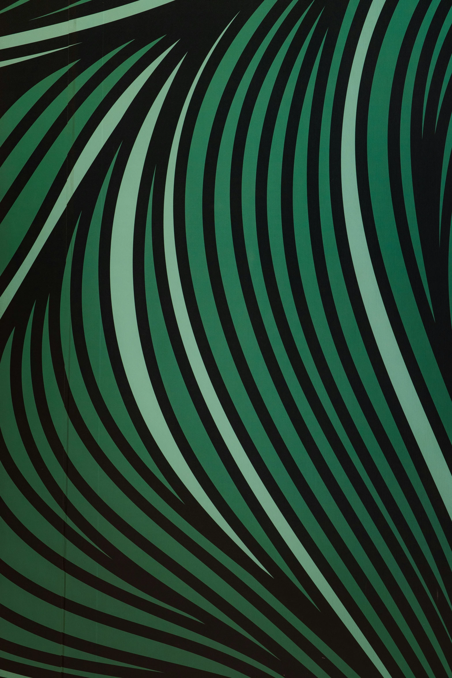 an abstract image with black and green stripes