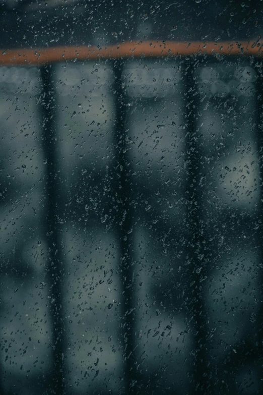 rain drops on the glass of a window