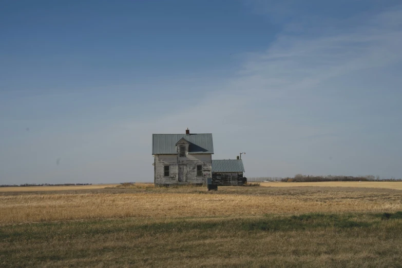 an old, run down barn in the country