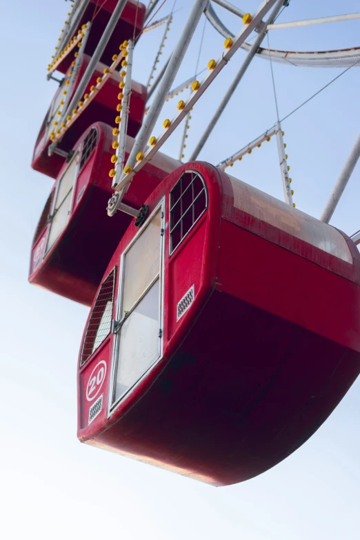 the ferris wheel is attached to the ceiling