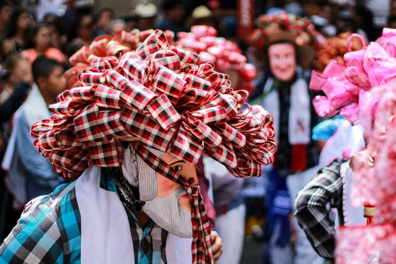 many people with different facial hair colors and various costumes