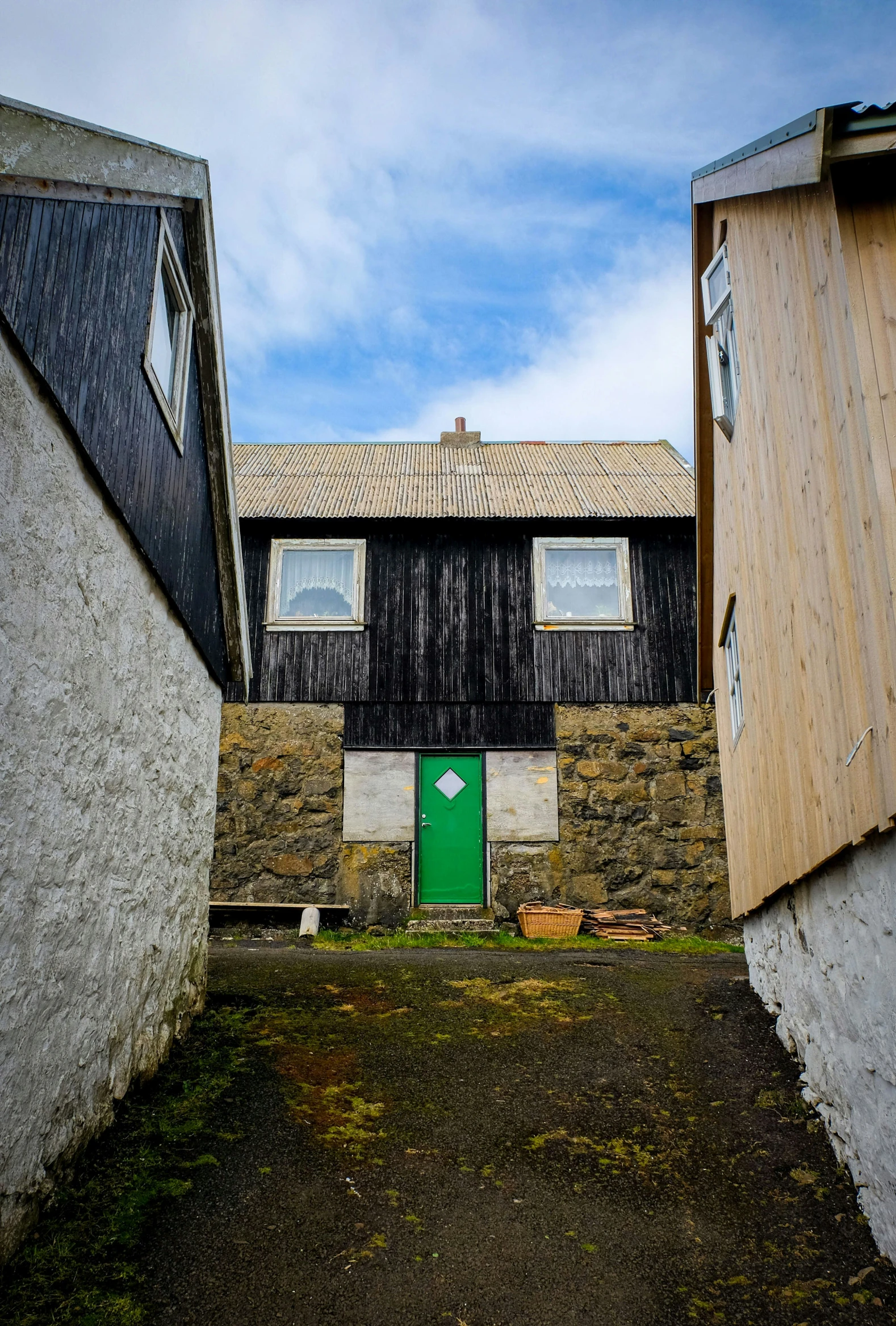 the house is next to some very old houses