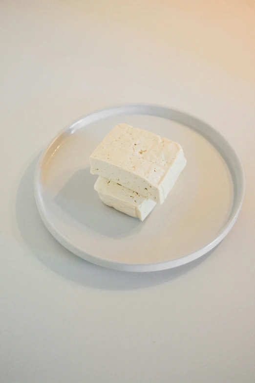 a piece of cake on a white plate
