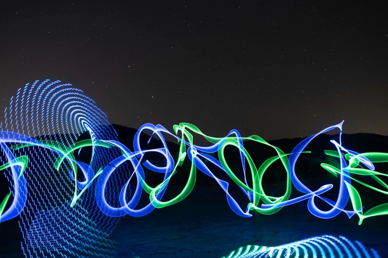 a colorful display at the entrance of a desert