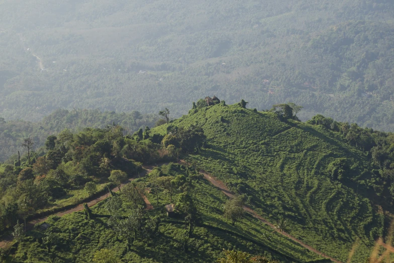 a group of mountains that are on a hillside