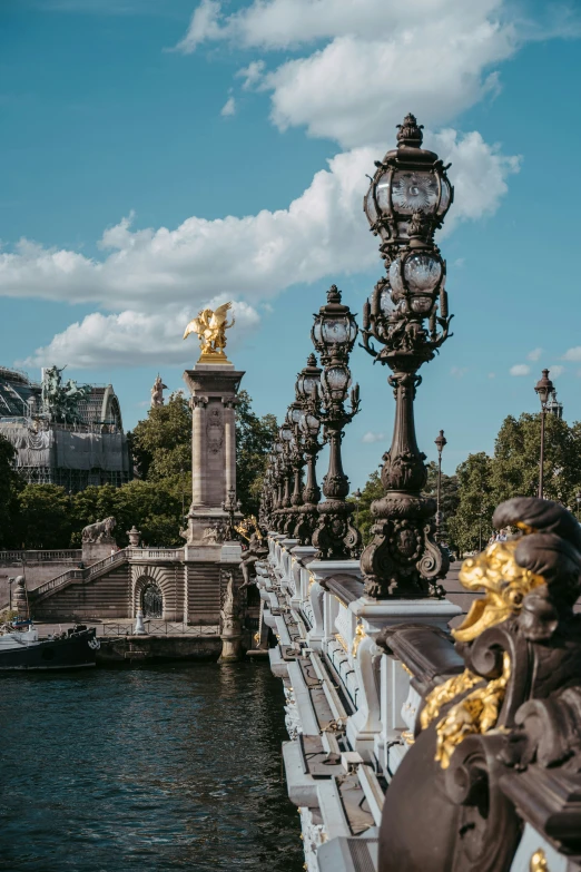 there are two clocks at the top of the tower on this bridge